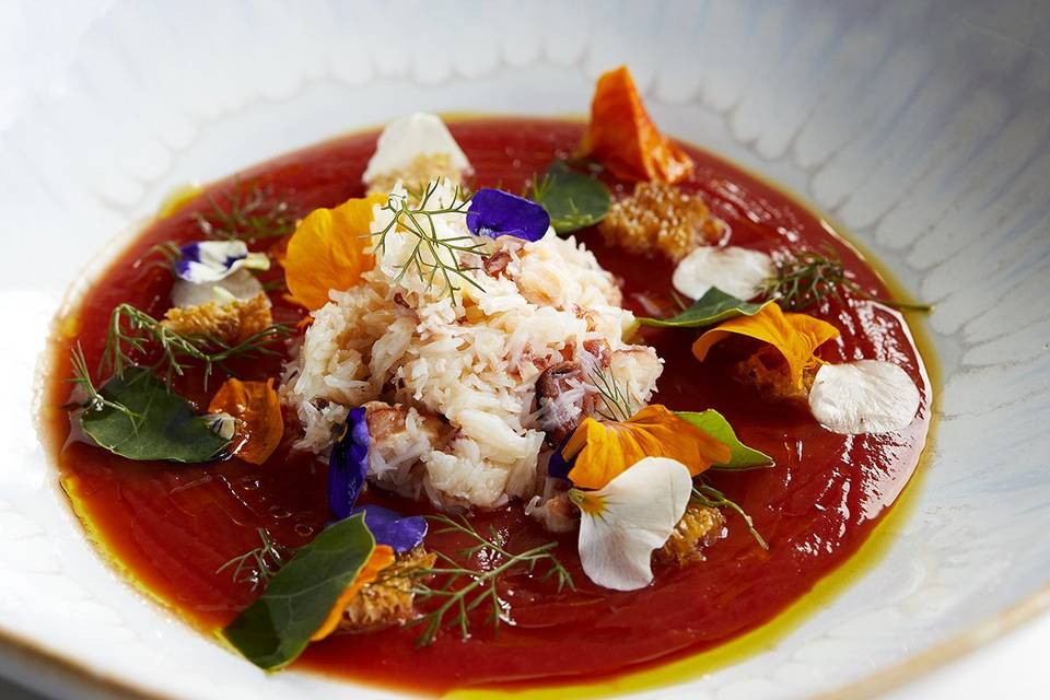 Crab gazpacho