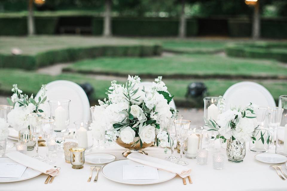 Classic White Tablescape