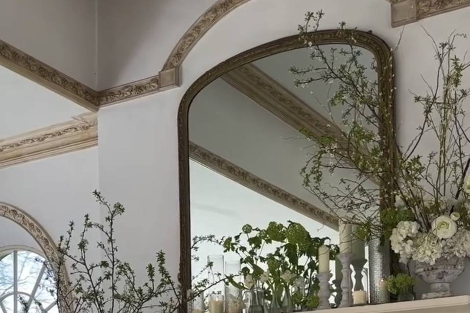 Mantelpiece Floral Styling