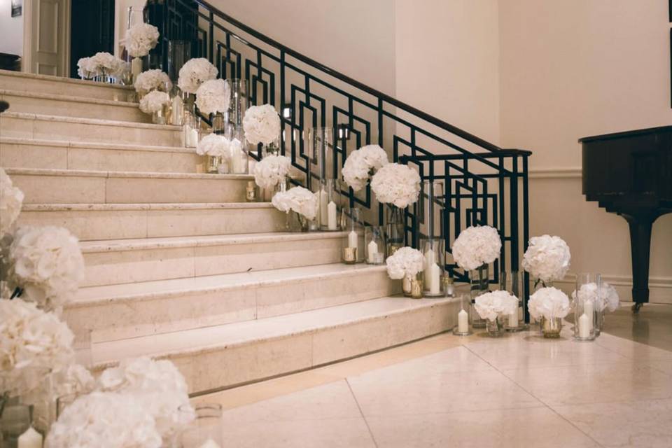 Floral Staircase Installation