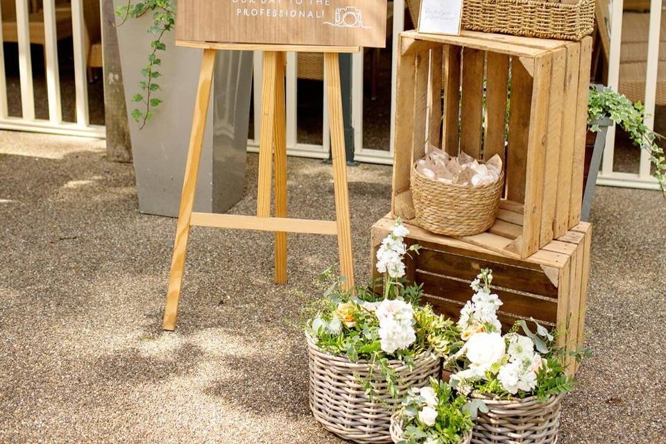 Ceremony signage