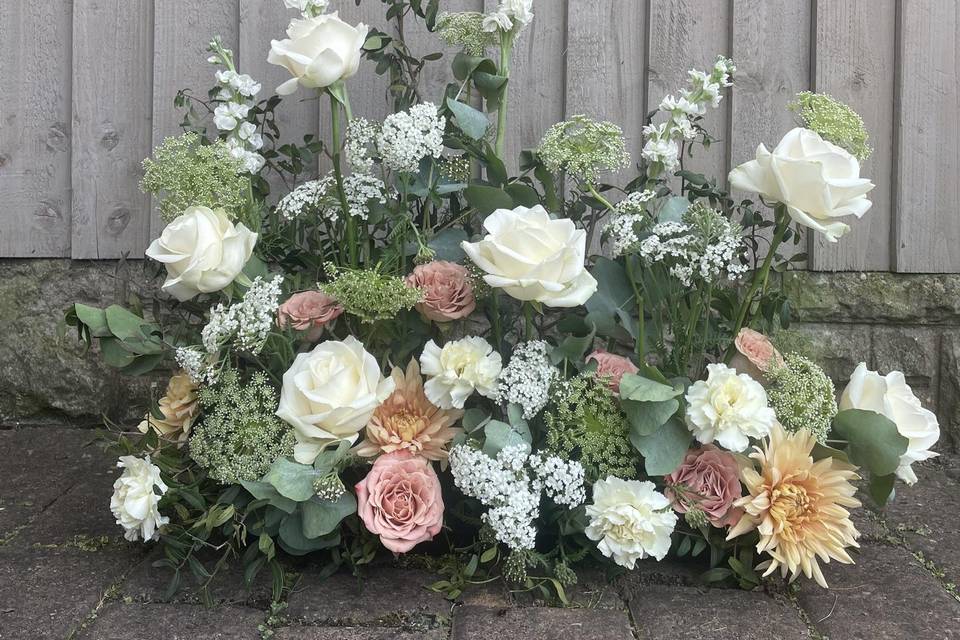 Floor wedding arrangement