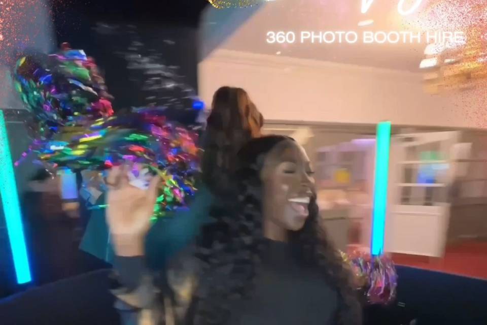 Freeze frame of guests video