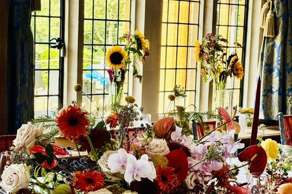 Long Wedding Table Styling