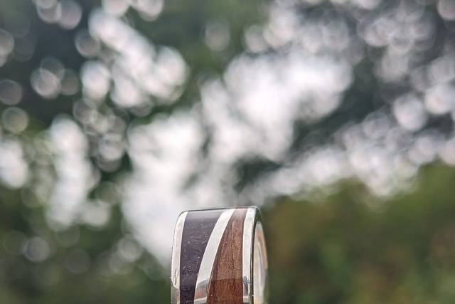 Slate and wood wave rings