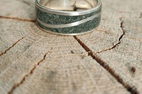 Slate wave ring