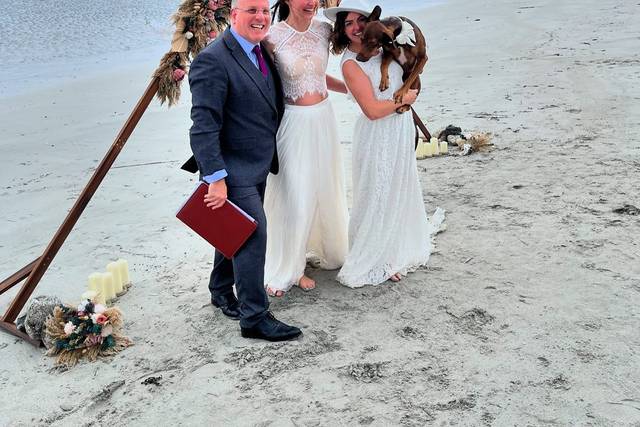 Cant beat a beach weding!