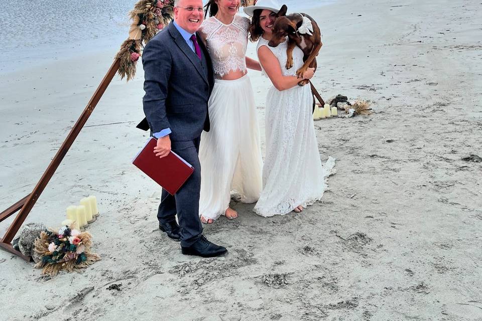 Cant beat a beach weding!