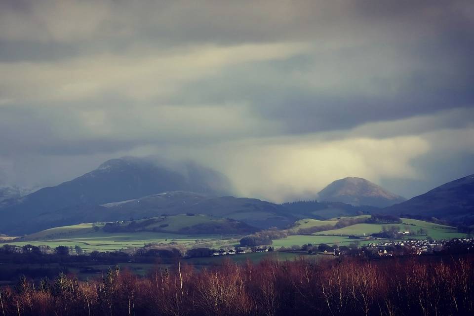 Views over the countryside