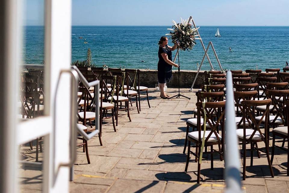 Beach Wedding Set Up