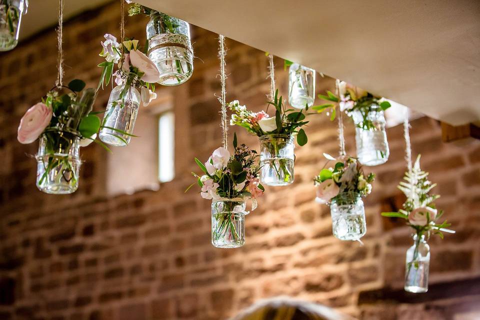 Hanging Jam Jars