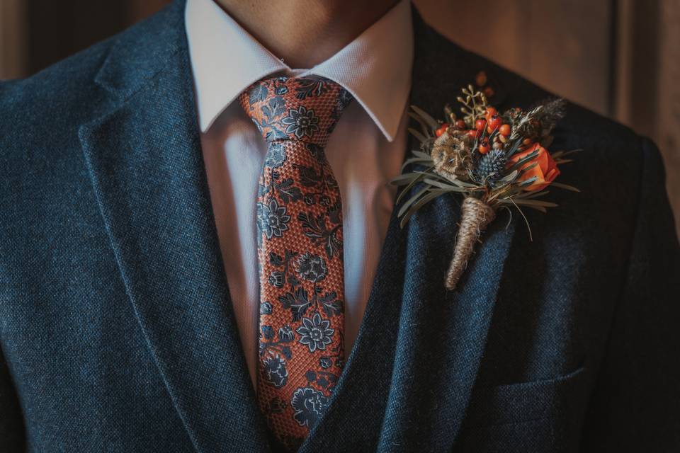 Rustic Autumn Buttonhole