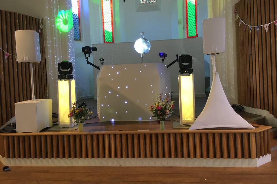 Reception set up