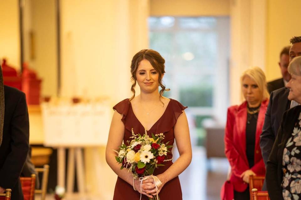 Autumnal wedding bouquet