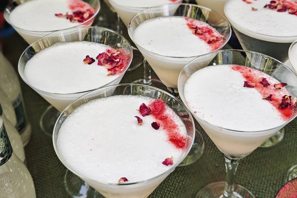 Lychee Martinis at a wedding