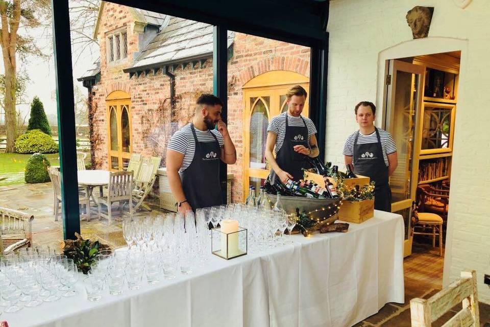 The friendly catering team