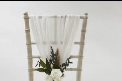 Chiavari chair drapes