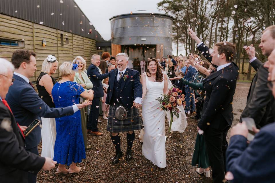 Burgundy bridal bouquet