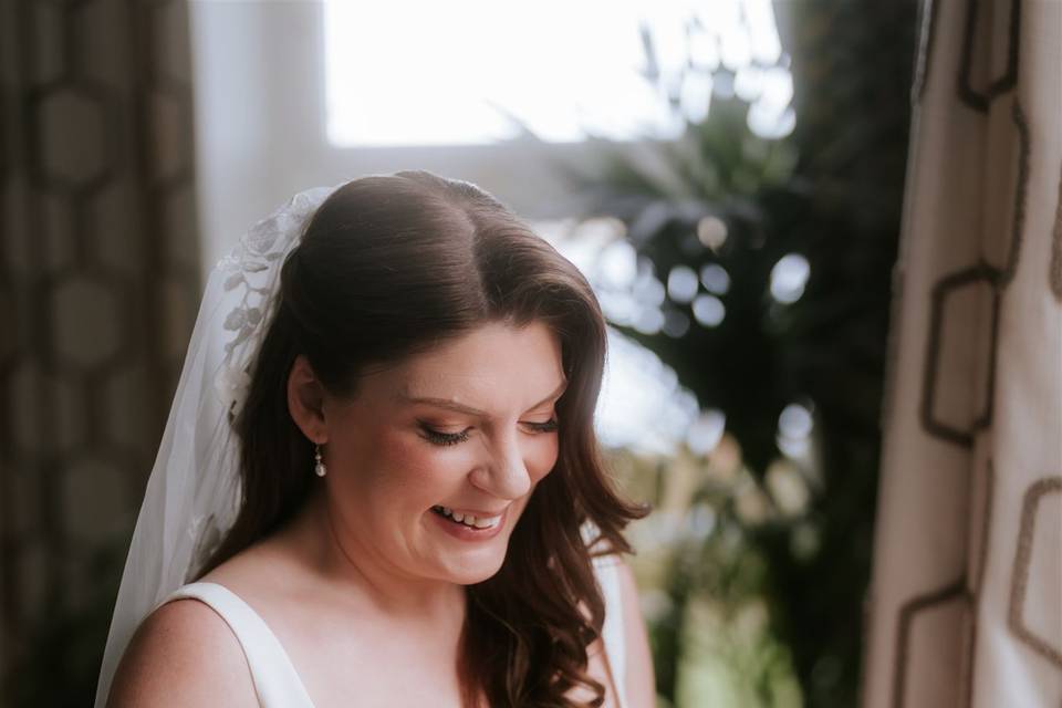 Burgundy bridal bouquet