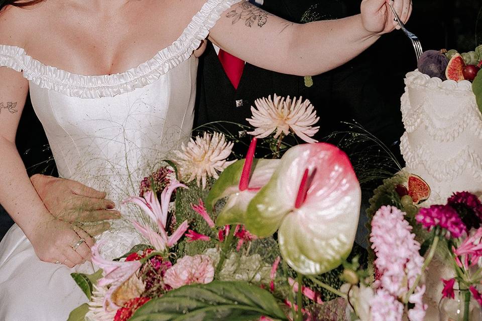 Modern arty wedding