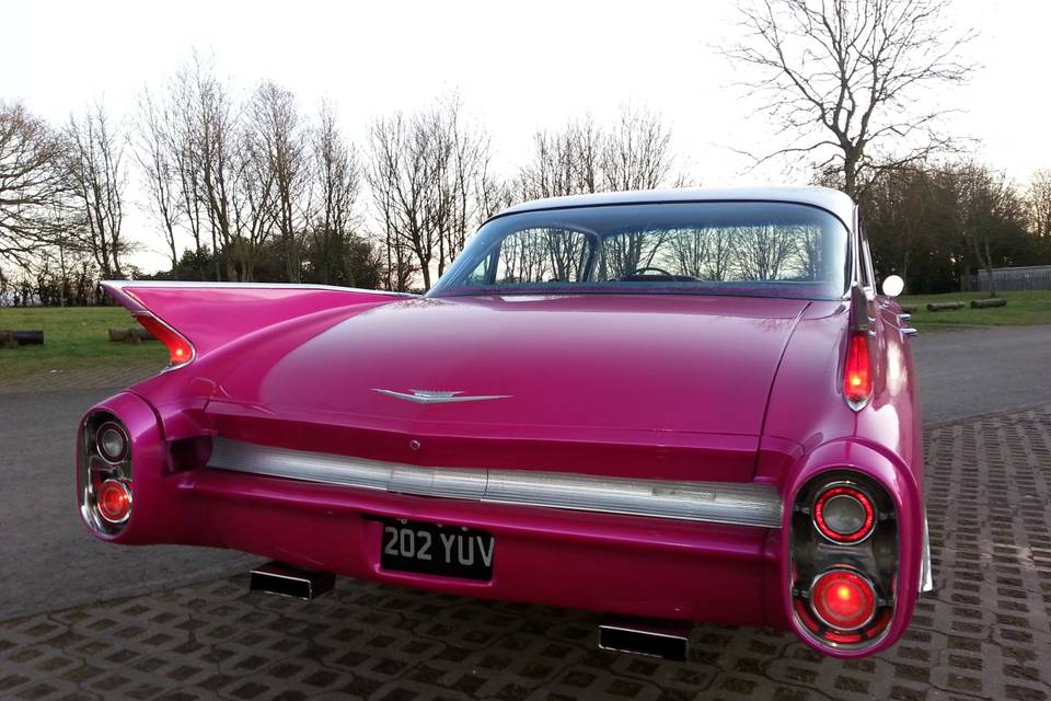 1960  pink cadillac