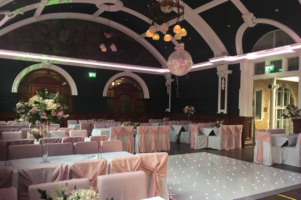 Dancefloor and decor