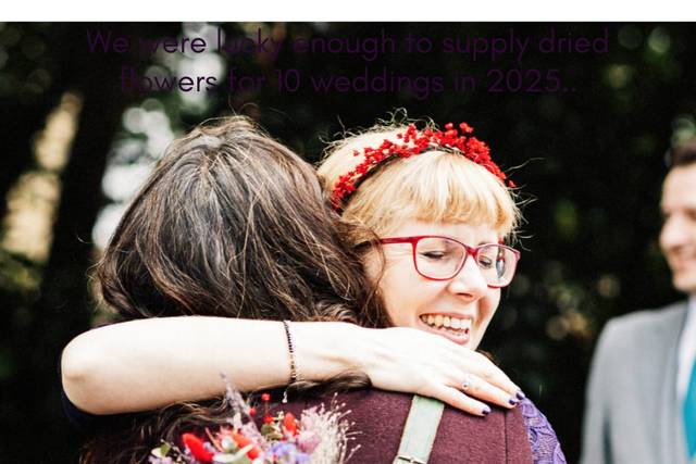 Dried flower bouquet/ hairband
