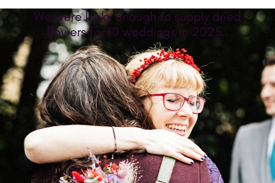Dried flower bouquet/ hairband