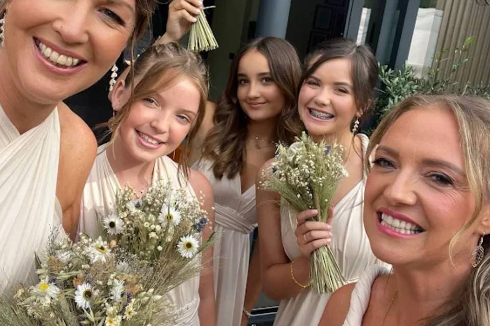 Bridesmaid bouquets