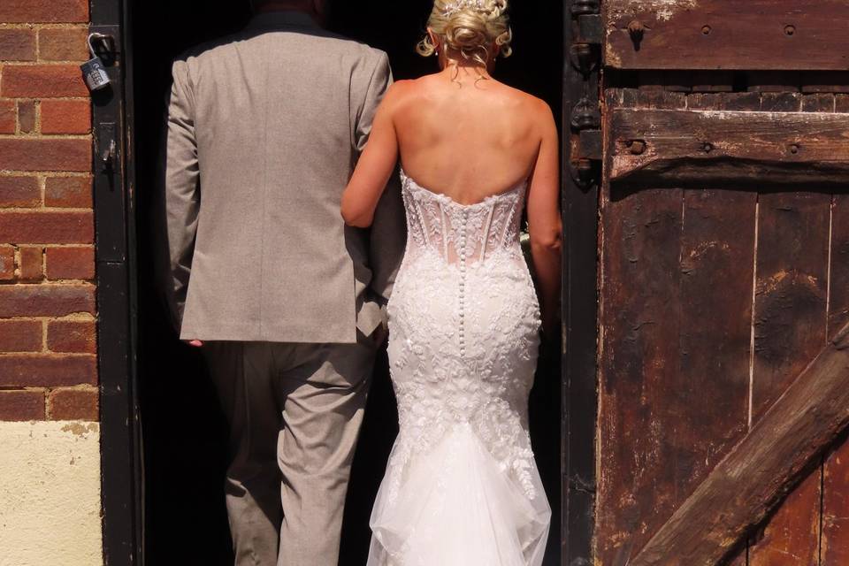 Bride and father