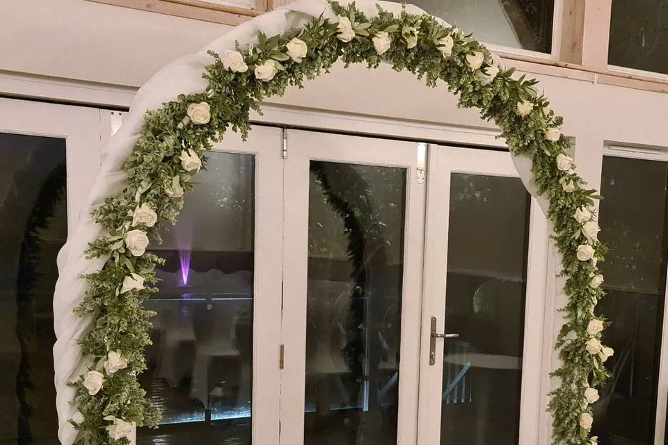 White Wedding Arch