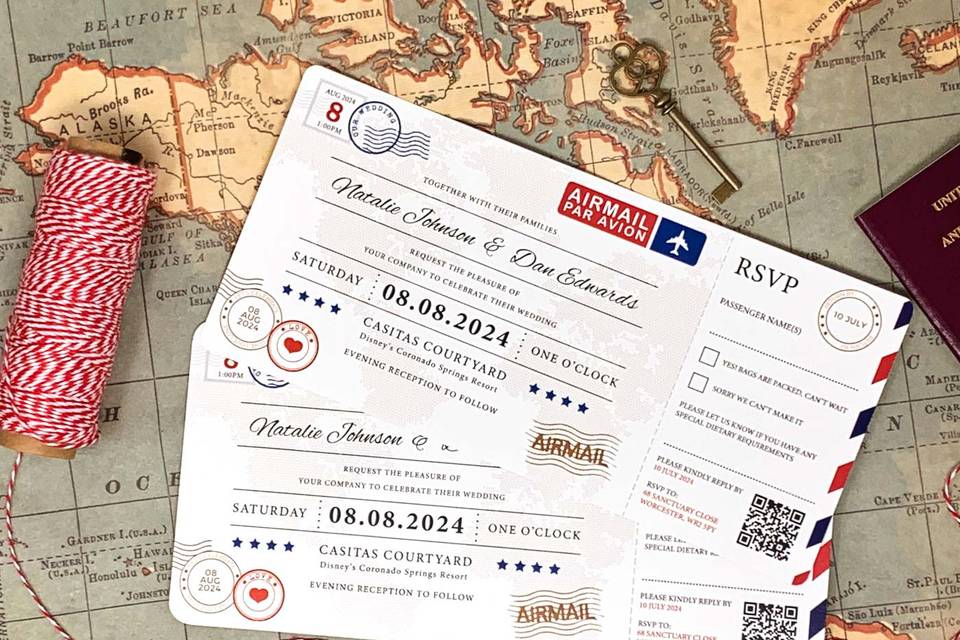 Airline Ticket Invitation