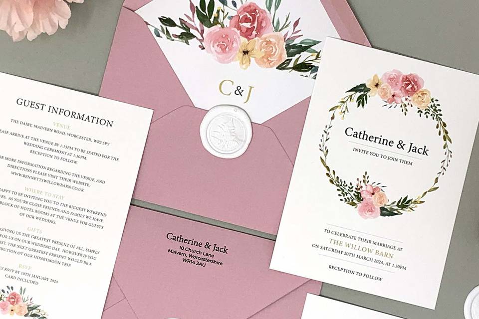 Dusty Invitation Bundle