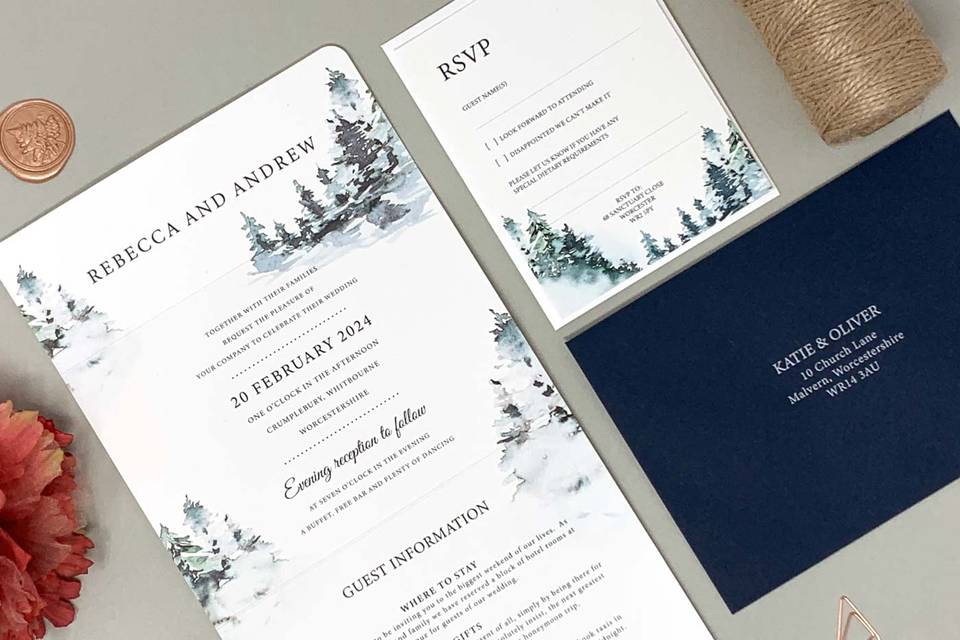 Forest Wedding Invitation