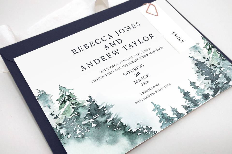 Forest Wedding Invitation
