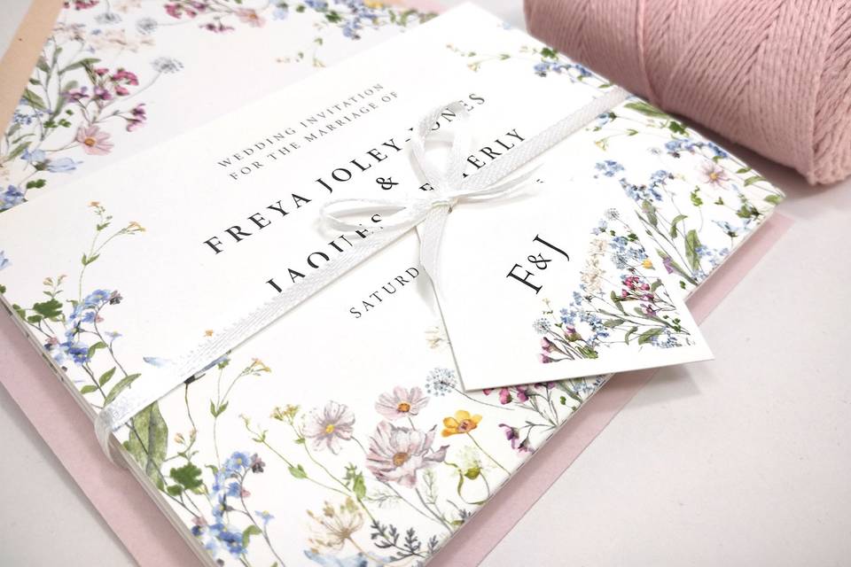 Meadow Concertina Invitation