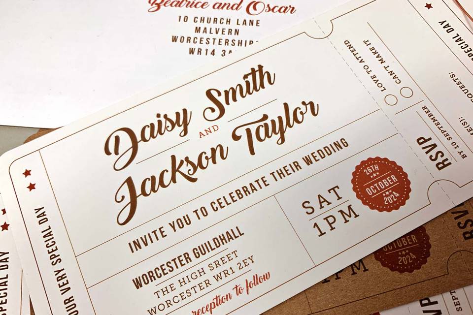 Retro Invitations