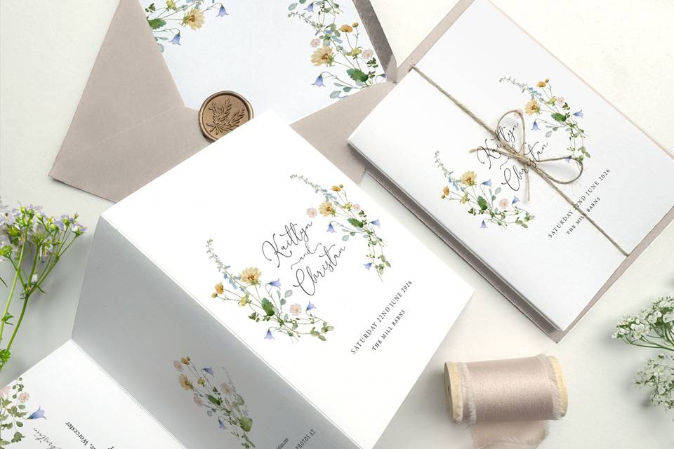Summer Concertina Invitation