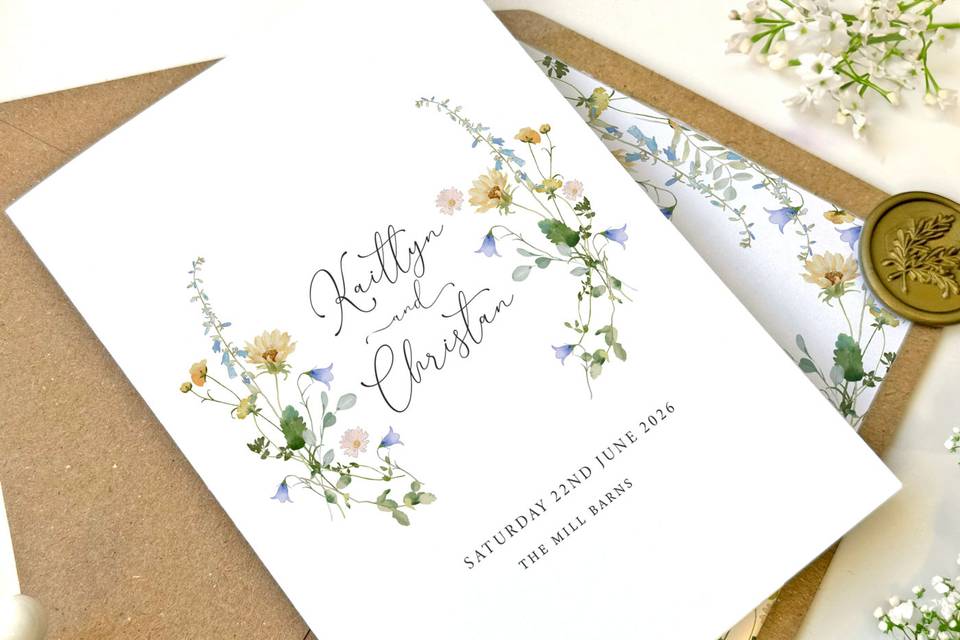 Summer Concertina Invitation
