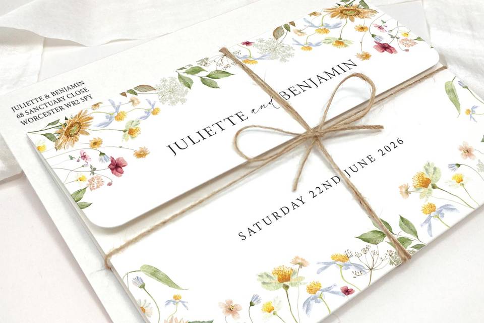 Sunflower Wedding Invitation