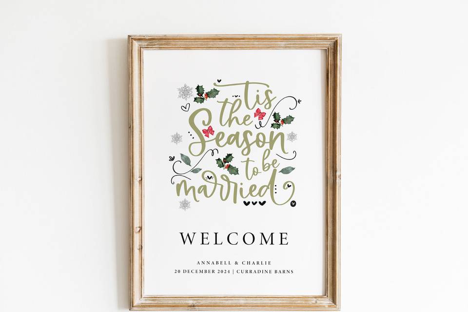 Wedding Welcome Sign
