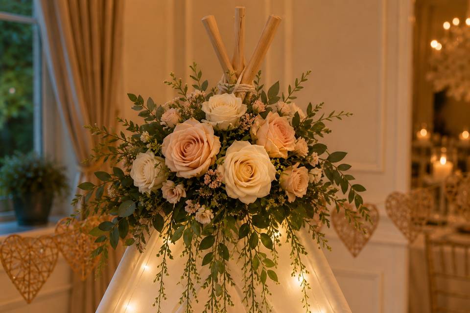 Working with the florist