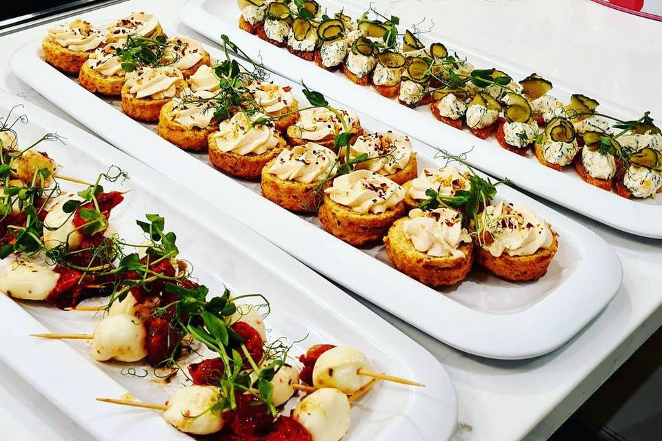 Canapes ready