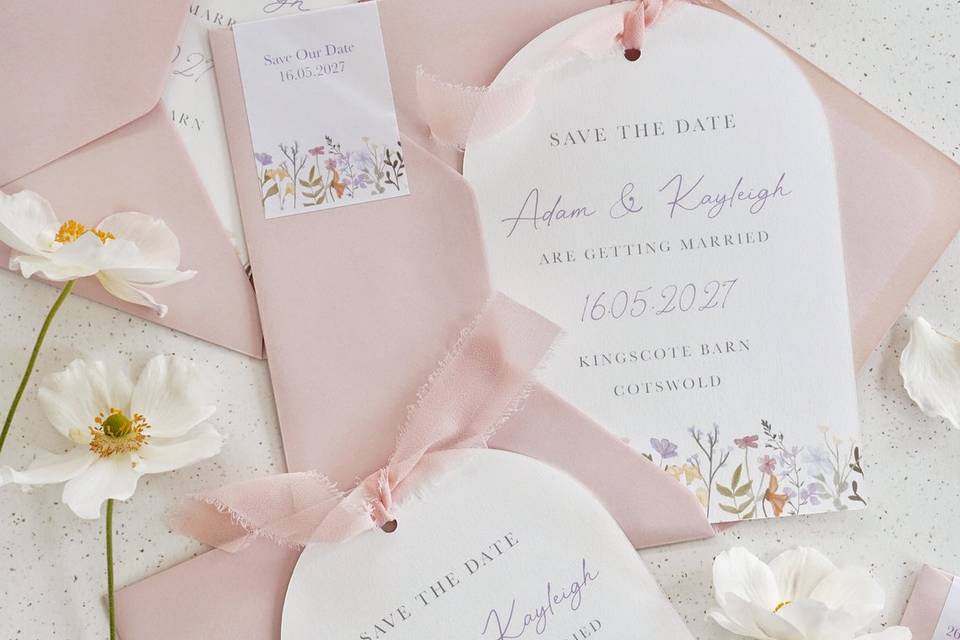 Wild Flower Save the dates
