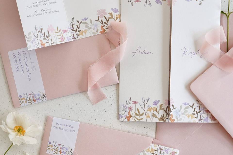 Wild Flower stationery