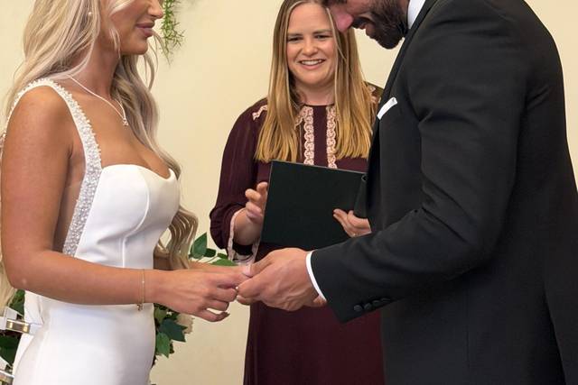 Mid ceremony!