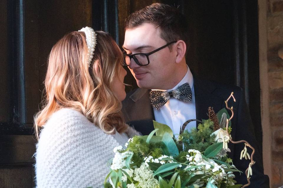 Luscious winter bridal bouquet