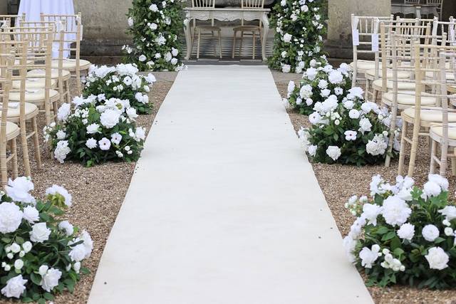 Floral two piece arch