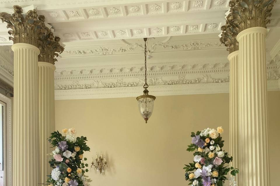 Floral columns