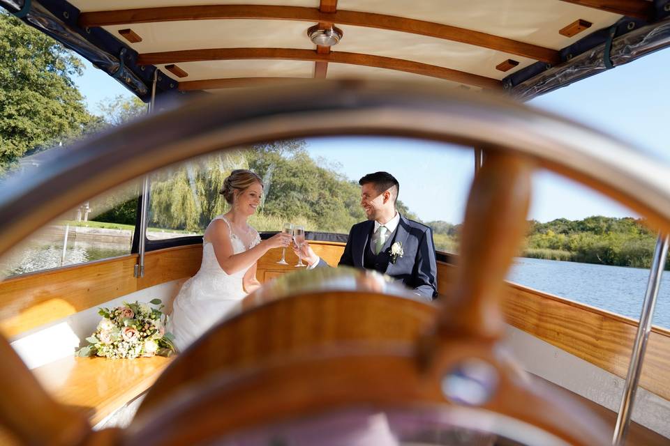 A romantic boat trip